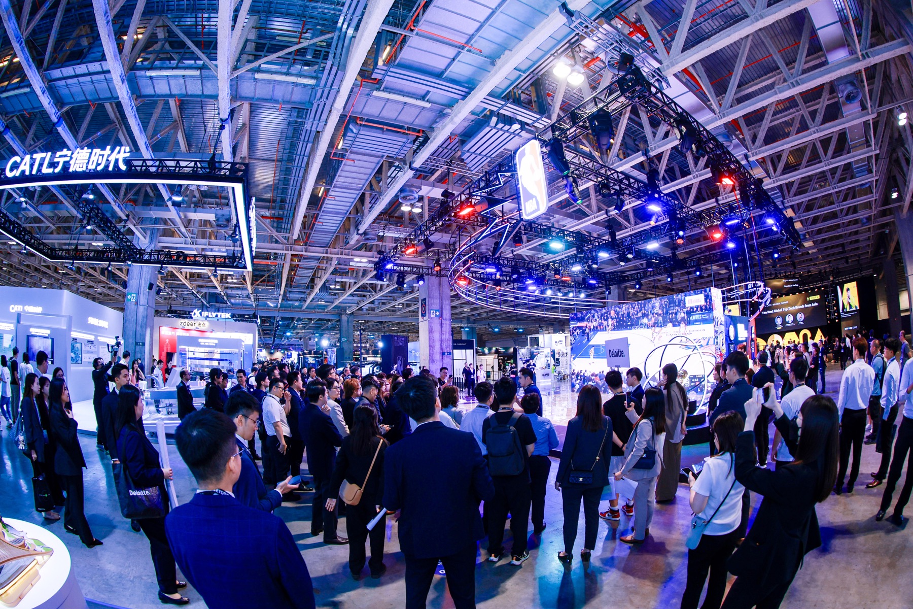 Crowds exploring technology at BEYOND Expo