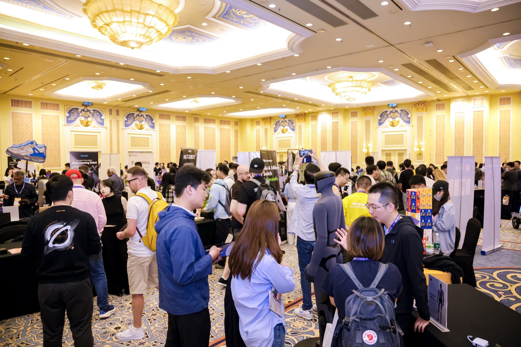 A busy Media Day event floor